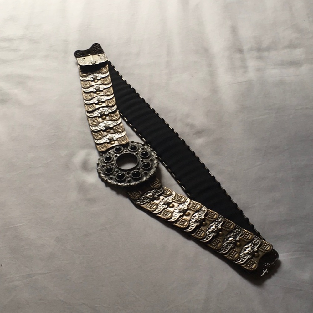 Gold and Black Statement Belt
